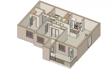 2x2 Premium 2110 floor plan